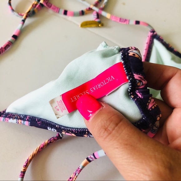 Victoria’s Secret Paisley Bikini Top Strappy S - Picture 3 of 3